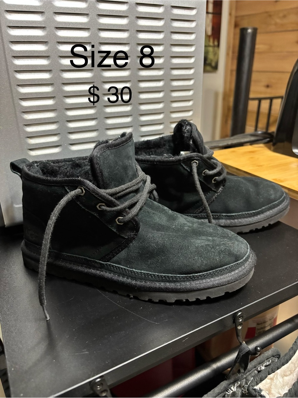 UGG Women's Black Suede Ankle Booties